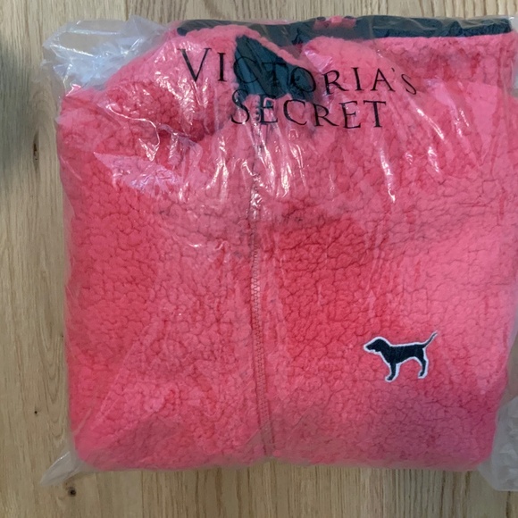 Victorias Secret Pink Sherpa full zip jacket - Picture 1 of 3